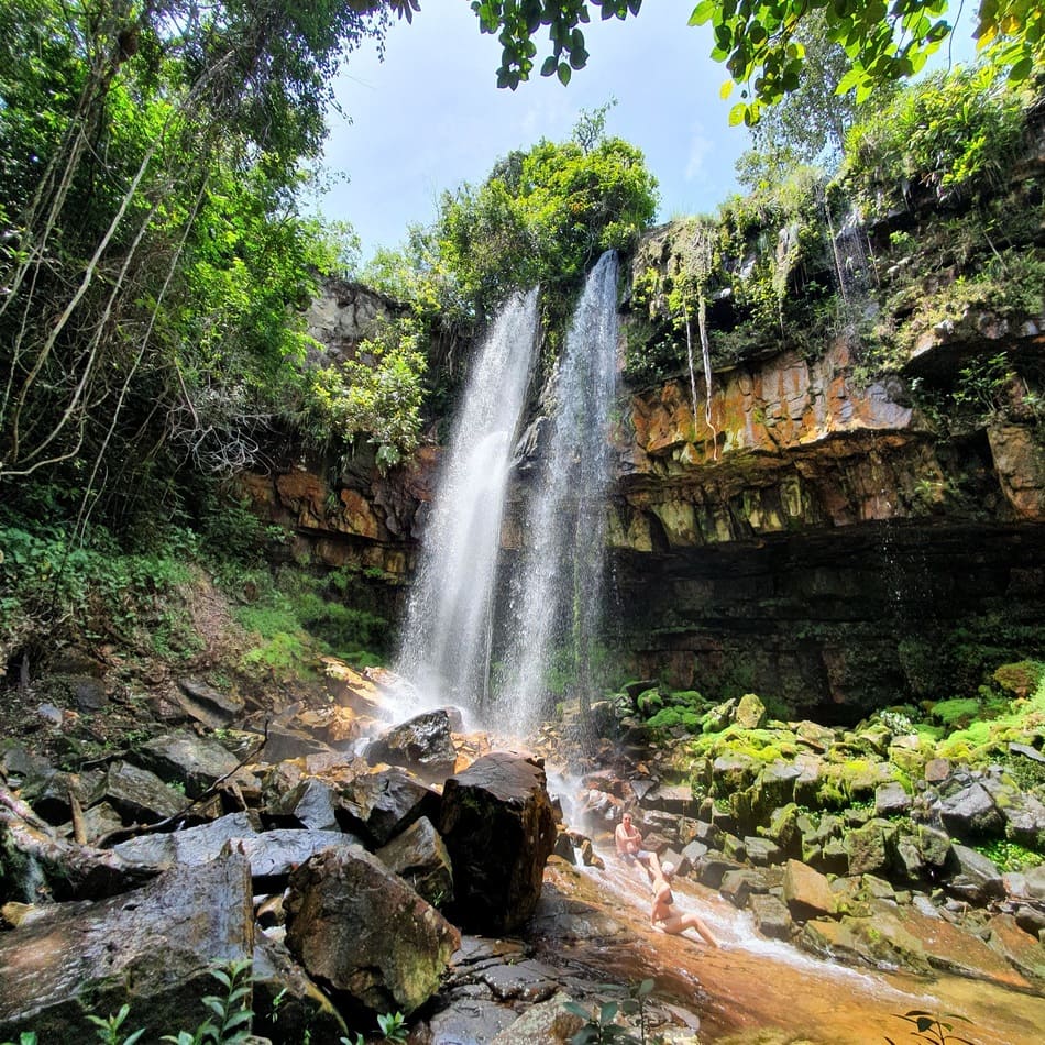 Cachoeira Alma Gêmea no Circuito Águas do Cerrado