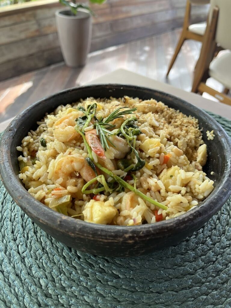Bregão de dois, prato do restaurante Porto Combú